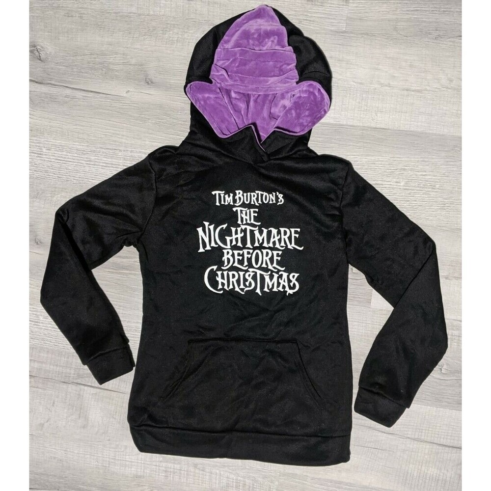 SKULL RIGS Nightmare Before Christmas Jack Skellington Hoodie Sz L Disney